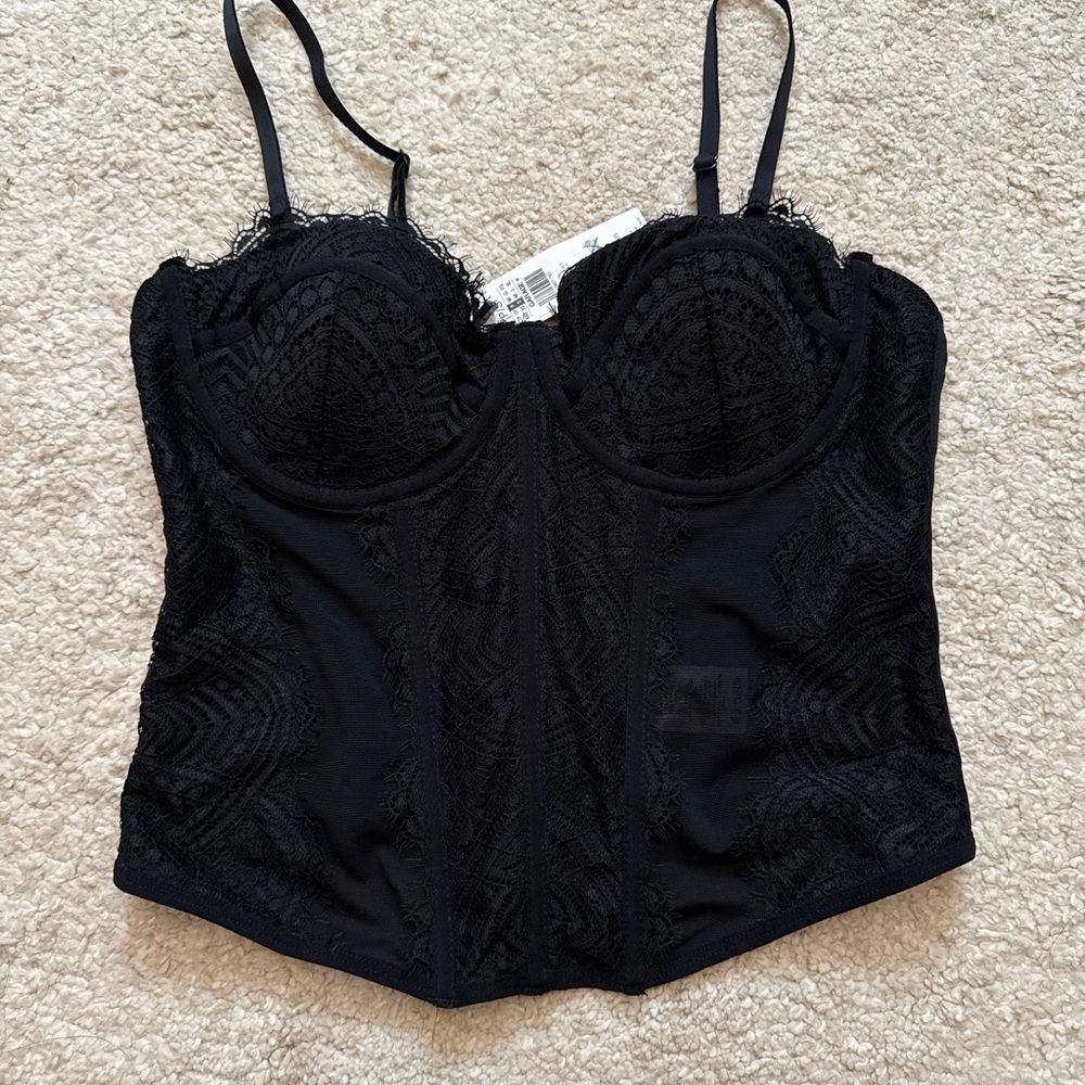 Garage Black Lace Bodysuit